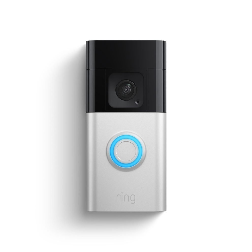 Front view of Ring Battery Doorbell Plus smart video doorbell.